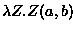 $f: x/y, g: y/z \to \lambda v[f(g(v))]: x/z$