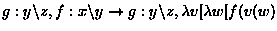 $a: x, b: y, t: z\backslash x \to b: y, a: x, t: z\backslash x$