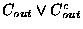 $C_{out}\lor C^c_{out}$
